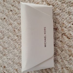 Michael kors cream color eyeglass case